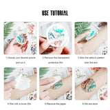 Popxstar  Wholesale Waterproof Temporary Tattoo Sticker Flash Tattoos Lip Print Butterfly Flowers Body Art Arm Fake Sleeve Tatoo