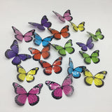 Popxstar 18pcs/set Black and White Crystal Butterflies Wall Sticker For Kids Rooms Art Mural Refrigerator Wedding Decoration Wall Decals
