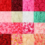 Popxstar Colorful Rose Petal Artificial Romantic Silk Rose Leaves Wedding Party Decoration Flower Petal Favor Event Table Decor Supplies