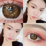 Popxstar 1 Pair 2 Tone Series Contact Lenses Colored Lenses for Eyes Starlight Series Eye Color Lens Yearly Use (DIA:14.5mm)