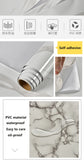 Popxstar Marble Vinyl Film DIY Self Adhesive Wallpaper Bathroom Kitchen Cupboard Countertops Contact Paper PVC Waterproof Wall Stickers