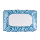 Popxstar Memory Elastic band Pillow case 100% Satin silk pillowcase solid color pillow cases  pillow cover Pillowcases