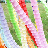 Popxstar 3.6M Multicolor Four Leaf Clover Paper Garland Pull Flag Garlands Baby Shower Wedding Party Home DIY Decoration Craft Supplies