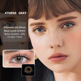 Popxstar 2pcs/1pair Yearly Color Contact Lenses Athena Lentillas Colores Azules Cosmetics For Eyes Colored Blue Beaute