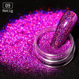 Popxstar Aurora Pearl Nude Pink White Nails Glitter Dust Chrome Moonlight White Rubbing on Powder Shell Mirror Pigment Nail Art Supplies