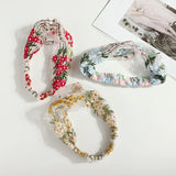 Popxstar  Summer Woman Elegant Lace Hairband Floral Headband Turban Women Headwear Hair Accessories Girls Bezel Fashion Bandana