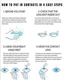 Popxstar  1 Pair New Green Lenses Colored Contact Lenses with Prescription Myopia Lenses Purple Pupils Beauty Pink Korean Lenses