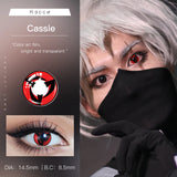 Popxstar  -2pcs/pair Anime Cosplay Lenses Comestic Color Contact Lenses for Eyes Anime Accessories with Free Small Cases(Dia:14.5mm