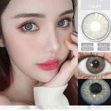 Popxstar 1 Pair Colored Contact Lenses for Eyes Blue Lenses Green Eye Lenses Natural Lenses Gray Eye Contact Fashion Lenses