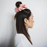 Popxstar Women Super Oversized Velvet Hair Band Solid Scrunchies Soft Flannel Elastic Large Intestine Hair Ties Ponytail Holder Hair Rope