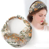 Popxstar  Summer Woman Elegant Lace Hairband Floral Headband Turban Women Headwear Hair Accessories Girls Bezel Fashion Bandana