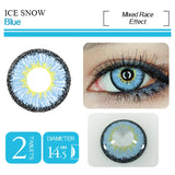 Popxstar  -1pair(2pcs) Color Contact Lenses Halloween Beautiful Eye Cosmetic Cosplay Contact Lens Multicolored Art lens (Dia:14.5m)