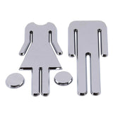 Popxstar Toilet /Loo /Bathroom /Restroom /WC Door Wall Sign Signage MAN & WOMAN Board Prompt Sign Wall Doors Decor Accessories