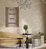 Popxstar Retro Industrial Style Bronzing Plain Wallpaper Non-woven Fabric Light Luxury Wall Paper Roll for Living Room Bedroom Decoration