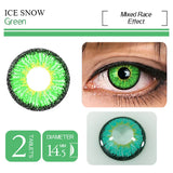 Popxstar  -1pair(2pcs) Color Contact Lenses Halloween Beautiful Eye Cosmetic Cosplay Contact Lens Multicolored Art lens (Dia:14.5m)