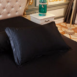 Popxstar 1pc/2pcs Satin Pillowcase Solid Color Pillow Cover High-End Cover Pillow Bedding Pillow Case Cover