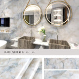 Popxstar Marble Vinyl Film DIY Self Adhesive Wallpaper Bathroom Kitchen Cupboard Countertops Contact Paper PVC Waterproof Wall Stickers