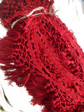 Popxstar 3Yard/Lot Black White Knotted Lace Tassel Fringe Stage Clothing Latin Dress Accessories Curtain Home Decorative