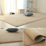 Popxstar Non Slip Hair Carpets Fur For Living Room Solid Color Thick Velvet Furry Floor Mat Children's Pink Fluffy Rugs Modern Home Decor