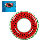 Popxstar Watermelon Inflatable Pool Float Circle Swimming Ring for Kids Adults Giant Swimming Float Air Mattress Beach Party Pool Toys