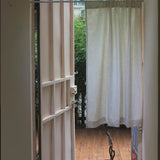 Popxstar Nordic style solid color Pleated Door Curtain for home Decor Fabric Plain Linen Doorway Partition Screen Decorative Accessories
