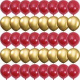 Popxstar 40/20Pcs 10inch Pomegranate Red Confetti Latex Balloons Wedding Globos Birthday baby shower House New year party Decorations