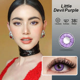 Popxstar  1 pair Contacts Lenses Beauty Pupil Made-up Color Lens  For Eyes Beautiful Cosmetic Accessories Contact Lens Red Brown