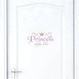 Popxstar Hot Sale Princess Pvc Home Decoration Wall Stickers Door Stickers Decals Girls Bedroom Door Vinyl Art Mural High Quality