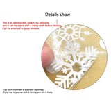 Popxstar  Snowflake Merry Christmas Electrostatic Sticker Glass Window Kids Room Home Decoration New Year Wall Stickers Decal Wallpaper