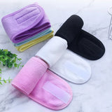 Popxstar Head Bands Adjustable Wide Hairband Yoga Spa Bath Shower Makeup Wash Face Cosmetic Headband for Women Ladies Make Up Accessories
