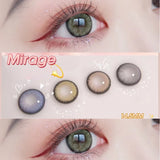 Popxstar 2Pcs Colored Lenses 1Pair Natural Eye Color Lens Contact Lenses For Eyes Contacts Yearly Color Contact Lenses Blue Gray