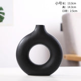 apartment decor inspiration Ceramic Vase Vase Ceramic Circle Vase Decoration Creative Ceramic Vase Suit Living Room Vase Ceramic