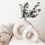 apartment decor inspiration Ceramic Vase Vase Ceramic Circle Vase Decoration Creative Ceramic Vase Suit Living Room Vase Ceramic