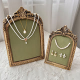 Popxstar Necklace Display Stand Jewelry Earing Ring Display Chain Bust Stand Scarf Holder Mannequin Model Ornament Bedroom Decoration