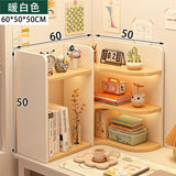 room inspo Shelf Desk Simple Student Dormitory Desk Corner Small Bookcase Desk Multi-Layer Desktop Storage Rack
