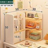 room inspo Shelf Desk Simple Student Dormitory Desk Corner Small Bookcase Desk Multi-Layer Desktop Storage Rack