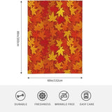 fall backgrounds Autumn Leaf Blanket Gift, Autumn Blanket Maple Leaf Decoration, Suitable for Family Bedroom Sofa Thanksgiving Day