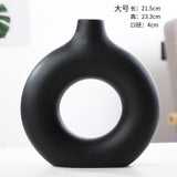 apartment decor inspiration Ceramic Vase Vase Ceramic Circle Vase Decoration Creative Ceramic Vase Suit Living Room Vase Ceramic
