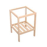 room inspo INS Nordic Solid Wood Bedside Table Simple Sofa Side Table Bedside Small Table Girl Heart Net Red Simple Coffee Table