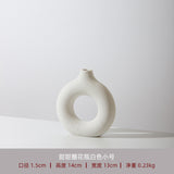 apartment decor inspiration Ceramic Vase Circle Vase Ins Decoration Creative Ceramic Crafts Living Room Vase Ceramic