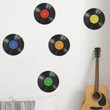 room ideas aesthetic Creative Music Record Bedroom Living Room Entrance Dormitory Decorative Wall Sticker Self-Adhesive