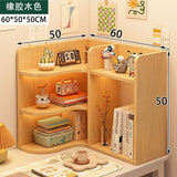 room inspo Shelf Desk Simple Student Dormitory Desk Corner Small Bookcase Desk Multi-Layer Desktop Storage Rack