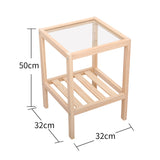 room inspo INS Nordic Solid Wood Bedside Table Simple Sofa Side Table Bedside Small Table Girl Heart Net Red Simple Coffee Table