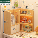 room inspo Shelf Desk Simple Student Dormitory Desk Corner Small Bookcase Desk Multi-Layer Desktop Storage Rack