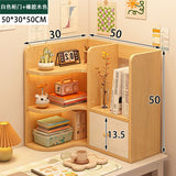 room inspo Shelf Desk Simple Student Dormitory Desk Corner Small Bookcase Desk Multi-Layer Desktop Storage Rack