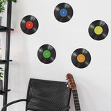 Popxstar room ideas aesthetic Creative Music Record Bedroom Living Room Entrance Dormitory Decorative Wall Sticker Self-Adhesive