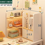room inspo Shelf Desk Simple Student Dormitory Desk Corner Small Bookcase Desk Multi-Layer Desktop Storage Rack