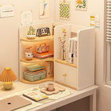 room inspo Shelf Desk Simple Student Dormitory Desk Corner Small Bookcase Desk Multi-Layer Desktop Storage Rack