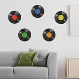 room ideas aesthetic Creative Music Record Bedroom Living Room Entrance Dormitory Decorative Wall Sticker Self-Adhesive