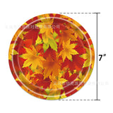 fall backgrounds Autumn Maple Leaf Party Paper Plate Disposable Paper Cup Tissue Tablecloth Pull up Party Holiday Tableware Birthday Decoration